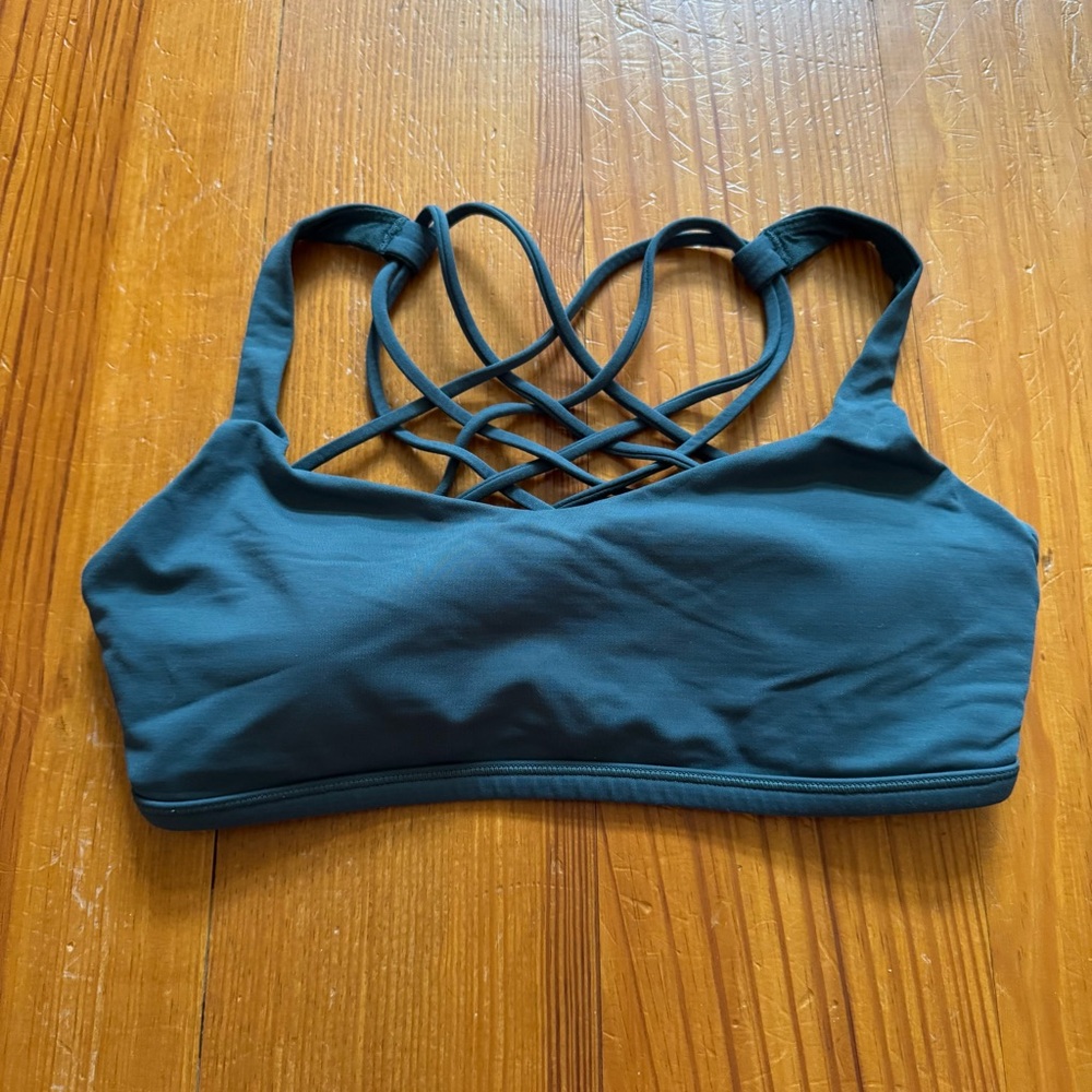 lululemon athletica Strappy Sports Bra - Dark Teal